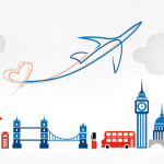 biglietto auguri natale viaggio londra psyco passion design fronte