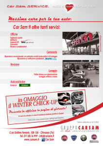 locandina promozione servizi officina